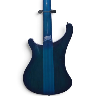 Custom Nova 4003 Trans Blue 4 String Bass - Image 4
