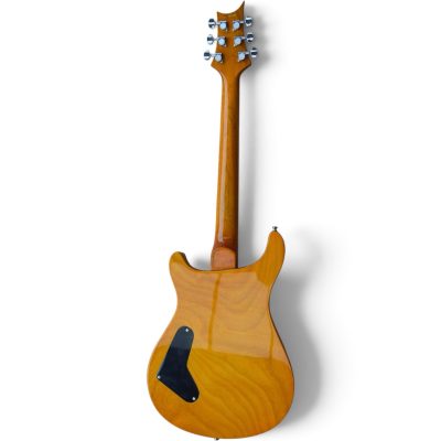 Custom Monarch McCarty Violet Purple Quilted Maple Top Guitar Bird On A Branch And Full Moon Graphic - Image 9