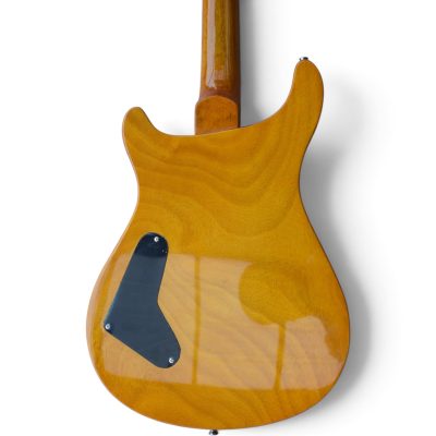 Custom Monarch McCarty Violet Purple Quilted Maple Top Guitar Bird On A Branch And Full Moon Graphic - Image 10