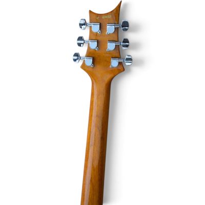 Custom Monarch McCarty Violet Purple Quilted Maple Top Guitar Bird On A Branch And Full Moon Graphic - Image 11