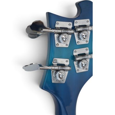 Custom Nova 4003 Trans Blue 4 String Bass - Image 3