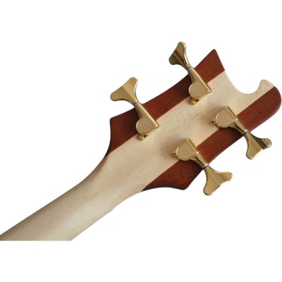 Custom Nova Lemmy Kilmister 4004 Stain Walnut Finish Hand Carved Oak Leaf 4 String Bass - Image 6