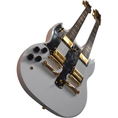 Custom Crown SG Don Felder Alphine White Double Neck 12 6 String EDS1275 Electric Guitar - Image 9