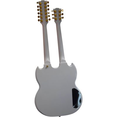 Custom Crown SG Don Felder Alphine White Double Neck 12 6 String EDS1275 Electric Guitar - Image 10