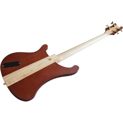 Custom Nova Lemmy Kilmister 4004 Stain Walnut Finish Hand Carved Oak Leaf 4 String Bass - Image 8