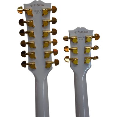 Custom Crown SG Don Felder Alphine White Double Neck 12 6 String EDS1275 Electric Guitar - Image 12