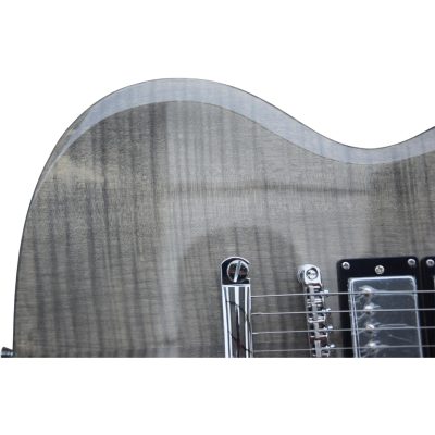 Custom Crown SG Supreme Gray Flamed Maple Top Electric Guitar 3 Pickups - Image 6