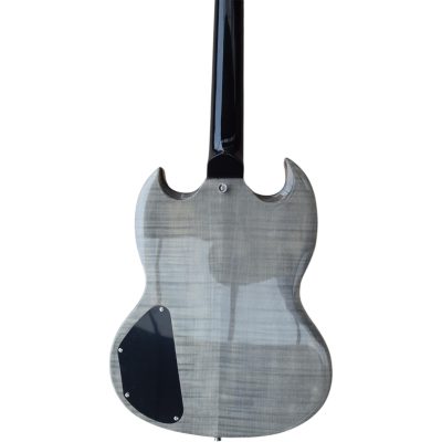 Custom Crown SG Supreme Gray Flamed Maple Top Electric Guitar 3 Pickups - Image 11