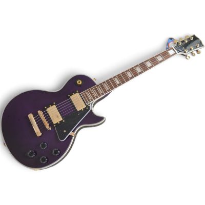 Custom Crown Tuxedo Rhoads Purple Electric Guitar - Image 5