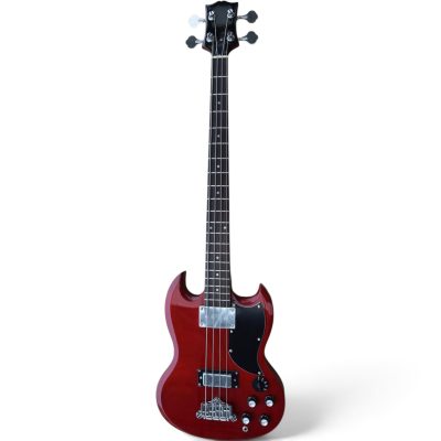 Custom Crown SG EB3 Heritage Wine Red 4 String Bass - Image 2