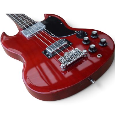 Custom Crown SG EB3 Heritage Wine Red 4 String Bass - Image 9