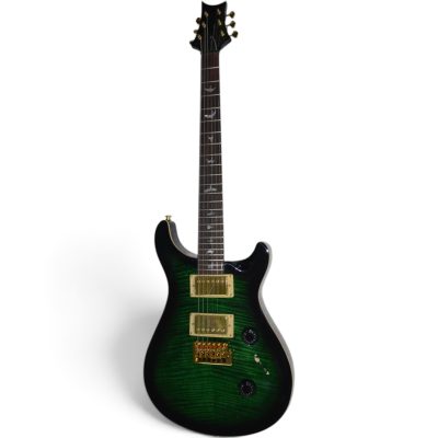 Custom Monarch Santana Green Burst Flamed Maple Top Electric Guitar - Image 2