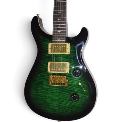 Custom Monarch Emerald Green Verde Burst Flamed Maple Top Electric Guitar
