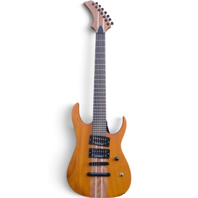 Custom Agile Septor Elite Natural Mahogany 7 String Guitar - Image 4
