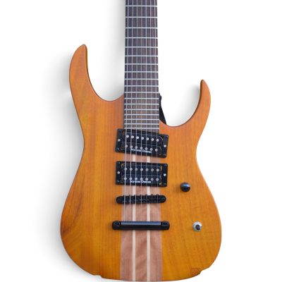 Custom Agile Septor Elite Natural Mahogany 7 String Guitar