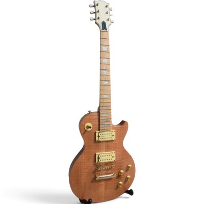 Custom Crown Natural Flamed Maple Top Electric Guitar - Image 6