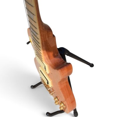 Custom Crown Natural Flamed Maple Top Electric Guitar - Image 3