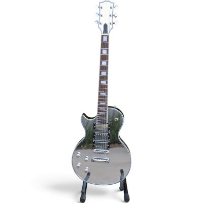 Custom Crown Full Chrome Mirror Abalone Shell Purfling Binding 3 Pickups Electric Guitar