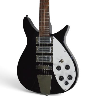 Custom Nova Black Jetglo 325 Lennon 6 String Electric Guitar