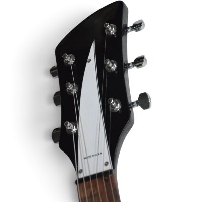 Custom Nova Black Jetglo 325 Lennon 6 String Electric Guitar - Image 3