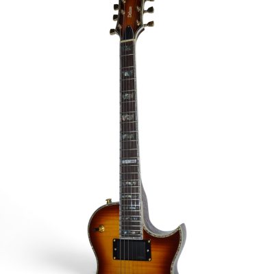 Custom Obsidian Deluxe Vintage Sunburst Flamed Maple Top Electric Guitar - Image 3