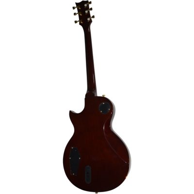 Custom Obsidian Deluxe Sunburst Flamed Maple Top Electric Guitar - Image 7