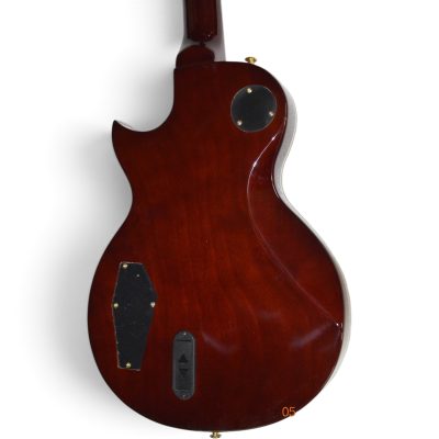 Custom Obsidian Deluxe Vintage Sunburst Flamed Maple Top Electric Guitar - Image 6