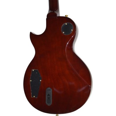 Custom Obsidian Deluxe Sunburst Flamed Maple Top Electric Guitar - Image 8