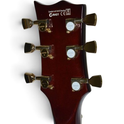 Custom Obsidian Deluxe Vintage Sunburst Flamed Maple Top Electric Guitar - Image 7
