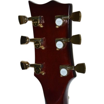 Custom Obsidian Deluxe Sunburst Flamed Maple Top Electric Guitar - Image 9