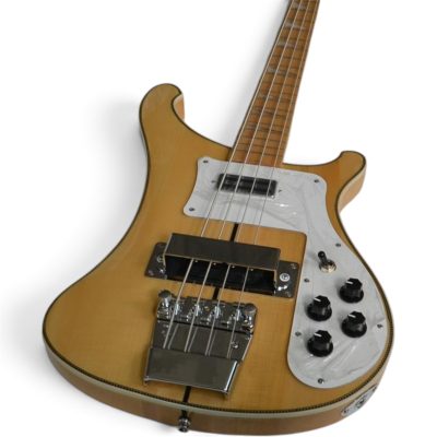 Custom Nova 4003 Natural Maple 4 String Bass Checkerboard Bindings - Image 8
