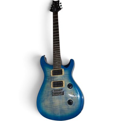 Custom Monarch Blue Burst Flamed Maple Top Electric Guitar - Image 3