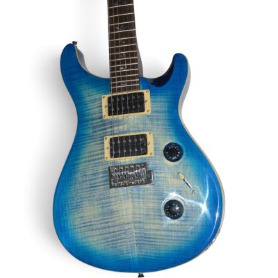 Custom Monarch Blue Burst Flamed Maple Top Electric Guitar