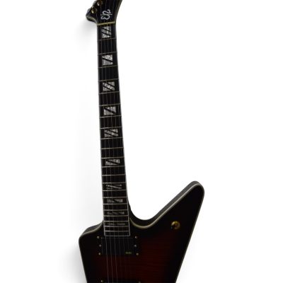 Custom Crown Tobacco Sunburst Flamed Maple Top Modernistic Explorer Electric Guitar - Image 4
