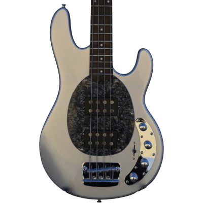 Custom Aether Sting Silver Metallic Finish 4 String Bass