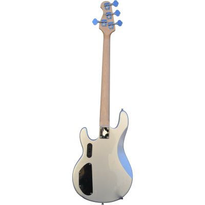 Custom Aether Sting Silver Metallic Finish 4 String Bass - Image 8