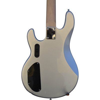 Custom Aether Sting Silver Metallic Finish 4 String Bass - Image 9