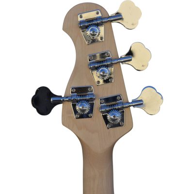 Custom Aether Sting Silver Metallic Finish 4 String Bass - Image 2