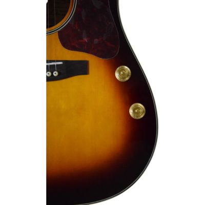 Custom Crown J160E John Vintage Tobacco Burst Magnetic Pickup Acoustic Electric Guitar - Image 4