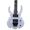 Custom Norturne Beast Carved Medusa White Electric Guitar Floyd Rose Tremolo