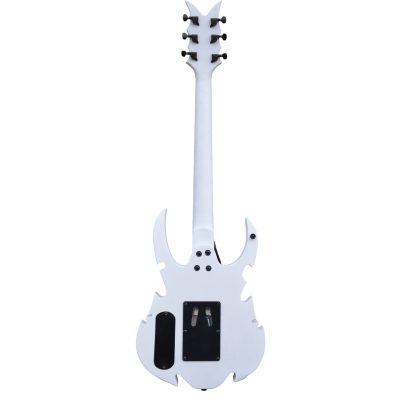 Custom Norturne Beast Carved Medusa White Electric Guitar Floyd Rose Tremolo - Image 5