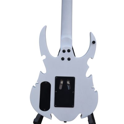 Custom Norturne Beast Carved Medusa White Electric Guitar Floyd Rose Tremolo - Image 6