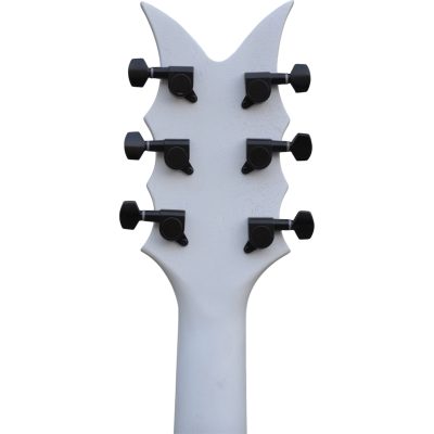 Custom Norturne Beast Carved Medusa White Electric Guitar Floyd Rose Tremolo - Image 7