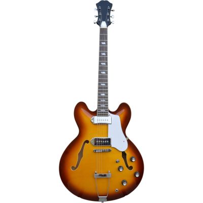 Custom Crown 335 Lennon Vintage Sunburst 6 String Electric Guitar - Image 2