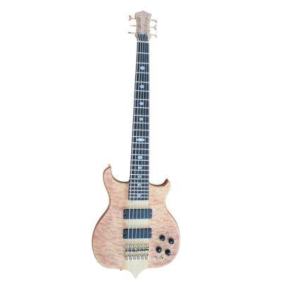 Custom Cylinder Alembic Quilted Maple Top Finish 6 String Bass - Image 2
