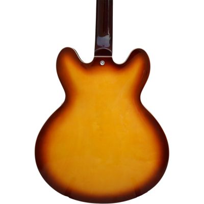 Custom Crown 335 Lennon Vintage Sunburst 6 String Electric Guitar - Image 6