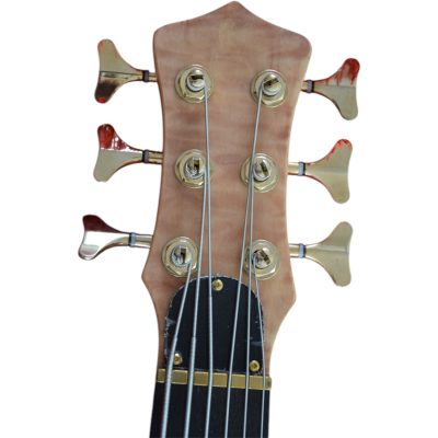 Custom Cylinder Alembic Quilted Maple Top Finish 6 String Bass - Image 6