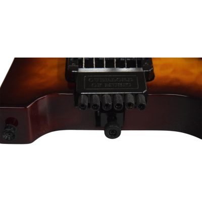 Custom Diplomat Sunburst Quilted Maple Top Double Neck Headless 4 String Bass Neck 6 String Guitar Neck - Image 9