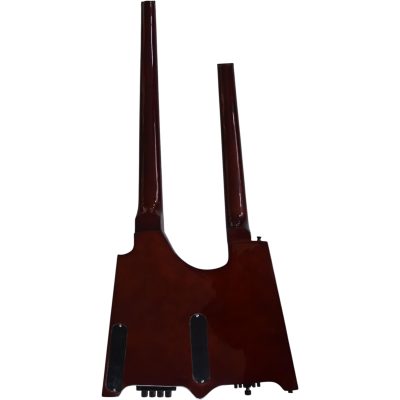 Custom Diplomat Sunburst Quilted Maple Top Double Neck Headless 4 String Bass Neck 6 String Guitar Neck - Image 11