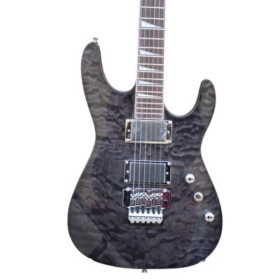 Custom Race Soloist Gray Quilted Maple Top Floyd Rose Tremolo Electric Guitar
